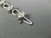 ESTATE WIDE 2.0CT DIAMOND 18KT WHITE GOLD FLOWER CLUSTER TENNIS BRACELET #26551