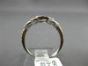 ESTATE WIDE .45CT DIAMOND 18KT WHITE GOLD 3D OPEN FILIGREE FLOWER SWIRL FUN RING