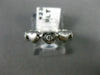 ESTATE .20CT ROUND DIAMOND PLATINUM HEART ETERNITY LOVE ANNIVERSARY RING #23098
