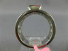 ESTATE WIDE .32CT DIAMOND 18KT WHITE GOLD 3D PRINCESS SEMI BEZEL ENGAGEMENT RING