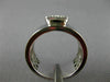 ESTATE WIDE .32CT DIAMOND 18KT WHITE GOLD 3D PRINCESS SEMI BEZEL ENGAGEMENT RING