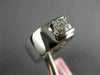 ESTATE WIDE .32CT DIAMOND 18KT WHITE GOLD 3D PRINCESS SEMI BEZEL ENGAGEMENT RING
