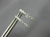 ESTATE .55CT DIAMOND 18KT WHITE GOLD 3D CLASSIC ROUND 2MM OVAL HUGGIE EARRINGS