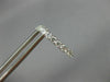 ESTATE .55CT DIAMOND 18KT WHITE GOLD 3D CLASSIC ROUND 2MM OVAL HUGGIE EARRINGS