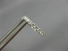 ESTATE .55CT DIAMOND 18KT WHITE GOLD 3D CLASSIC ROUND 2MM OVAL HUGGIE EARRINGS