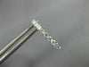 ESTATE .55CT DIAMOND 18KT WHITE GOLD 3D CLASSIC ROUND 2MM OVAL HUGGIE EARRINGS