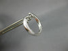 ESTATE .55CT DIAMOND 18KT WHITE GOLD 3D CLASSIC ROUND 2MM OVAL HUGGIE EARRINGS