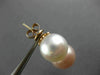 LARGE .28CT DIAMOND AAA WHITE & PINK SOUTH SEA PEARL 18KT ROSE GOLD 3D EARRINGS