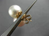 LARGE .28CT DIAMOND AAA WHITE & PINK SOUTH SEA PEARL 18KT ROSE GOLD 3D EARRINGS