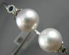LARGE .4CT DIAMOND AAA SAPPHIRE & SOUTH SEA PEARL 18K WHITE GOLD BANGLE BRACELET