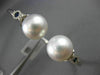 LARGE .4CT DIAMOND AAA SAPPHIRE & SOUTH SEA PEARL 18K WHITE GOLD BANGLE BRACELET