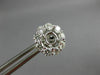 ESTATE LARGE 1.39CT DIAMOND 18KT WHITE GOLD 3D CLASSIC FLOWER JACKET EARRINGS