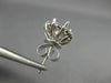 ESTATE LARGE 1.39CT DIAMOND 18KT WHITE GOLD 3D CLASSIC FLOWER JACKET EARRINGS