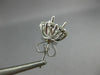ESTATE LARGE 1.39CT DIAMOND 18KT WHITE GOLD 3D CLASSIC FLOWER JACKET EARRINGS
