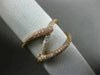 ESTATE WIDE .43CT WHITE & PINK DIAMOND 18KT ROSE GOLD 3D CRISS CROSS SNAKE RING