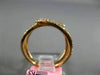 ESTATE WIDE .43CT WHITE & PINK DIAMOND 18KT ROSE GOLD 3D CRISS CROSS SNAKE RING