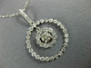 LARGE 1.25CT DIAMOND 14K WHITE GOLD 3D SOLITAIRE CIRCLE OF LIFE PENDANT #26525