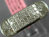 ESTATE WIDE 1.06CT DIAMOND 18K WHITE GOLD MULTI SHAPE INVISIBLE MENS PINKY RING
