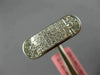 ESTATE WIDE 1.06CT DIAMOND 18K WHITE GOLD MULTI SHAPE INVISIBLE MENS PINKY RING