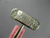 ESTATE WIDE 1.06CT DIAMOND 18K WHITE GOLD MULTI SHAPE INVISIBLE MENS PINKY RING