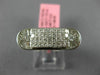 ESTATE WIDE 1.06CT DIAMOND 18K WHITE GOLD MULTI SHAPE INVISIBLE MENS PINKY RING