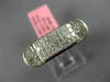 ESTATE WIDE 1.06CT DIAMOND 18K WHITE GOLD MULTI SHAPE INVISIBLE MENS PINKY RING