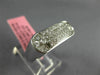 ESTATE WIDE 1.06CT DIAMOND 18K WHITE GOLD MULTI SHAPE INVISIBLE MENS PINKY RING