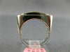 ESTATE WIDE 1.06CT DIAMOND 18K WHITE GOLD MULTI SHAPE INVISIBLE MENS PINKY RING