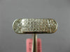 ESTATE WIDE 1.06CT DIAMOND 18K WHITE GOLD MULTI SHAPE INVISIBLE MENS PINKY RING