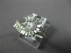 ESTATE .86CT DIAMOND 18KT WHITE GOLD 3D ROUND & BAGUETTE SWIRL SNAKE FUN RING
