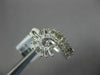 ESTATE .86CT DIAMOND 18KT WHITE GOLD 3D ROUND & BAGUETTE SWIRL SNAKE FUN RING