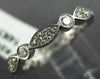 ESTATE .55CT DIAMOND 14KT WHITE GOLD 3D ETERNITY WEDDING ANNIVERSARY RING #24427