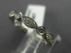 ESTATE .55CT DIAMOND 14KT WHITE GOLD 3D ETERNITY WEDDING ANNIVERSARY RING #24427