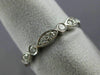 ESTATE .55CT DIAMOND 14KT WHITE GOLD 3D ETERNITY WEDDING ANNIVERSARY RING #24427