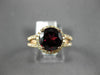 ESTATE WIDE 2.6CT DIAMOND & AAA RHODOLITE 14K ROSE GOLD FILIGREE ENGAGEMENT RING