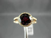 ESTATE WIDE 2.6CT DIAMOND & AAA RHODOLITE 14K ROSE GOLD FILIGREE ENGAGEMENT RING