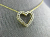 ESTATE .30CT DIAMOND 14KT TWO TONE GOLD 3D OPEN HEART FILIGREE MILGRAIN PENDANT