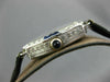 ANTIQUE LARGE .88CT OLD MINE DIAMOND & AAA SAPPHIRE PLATINUM LADIES WATCH #23851