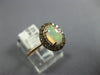 .78CT WHITE & CHOCOLATE FANCY DIAMOND & AAA OPAL 14K ROSE GOLD 3D OVAL HALO RING