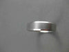 ESTATE 14KT WHITE GOLD MATTE & SHINY CLASSIC MENS WEDDING BAND RING 5mm #23137