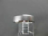 ESTATE 14KT WHITE GOLD MATTE & SHINY CLASSIC MENS WEDDING BAND RING 5mm #23137