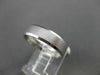 ESTATE 14KT WHITE GOLD MATTE & SHINY CLASSIC MENS WEDDING BAND RING 5mm #23137
