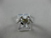 LARGE 14KT WHITE GOLD 3D SOLID ROUND LUCIDA SEMI MOUNT ENGAGEMENT RING #24614