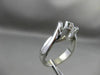 LARGE 14KT WHITE GOLD 3D SOLID ROUND LUCIDA SEMI MOUNT ENGAGEMENT RING #24614