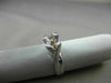 LARGE 14KT WHITE GOLD 3D SOLID ROUND LUCIDA SEMI MOUNT ENGAGEMENT RING #24614