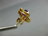 2.26CT DIAMOND & AAA AMETHYST 14K 2 TONE GOLD OVAL FLOWER EARRINGS #23838
