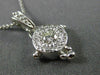 ESTATE .18CT DIAMOND 14KT WHITE GOLD SOLITAIRE FILIGREE MILGRAIN PENDANT #26347