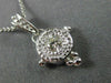 ESTATE .18CT DIAMOND 14KT WHITE GOLD SOLITAIRE FILIGREE MILGRAIN PENDANT #26347