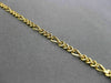 ESTATE EXTRA LONG 14KT YELLOW GOLD CLASSIC FIGARO BRACELET 7.5" INCHES #22756