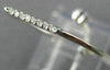 ESTATE .14CT DIAMOND & AAA SAPPHIRE 18K WHITE GOLD 3D SOLITAIRE V SHAPE FUN RING